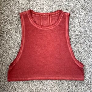 Lululemon muscle tee crop top